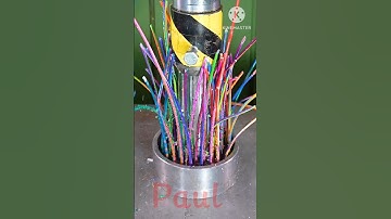 Crushing Candles ,bottleand Crayons With Hydraulic Press #hydraulicpress #satisfying #viral#shorts