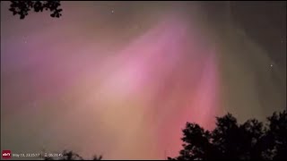 May 10, 2024: (night) Highlights of aurora borealis from intense solar flare, in British Columbia