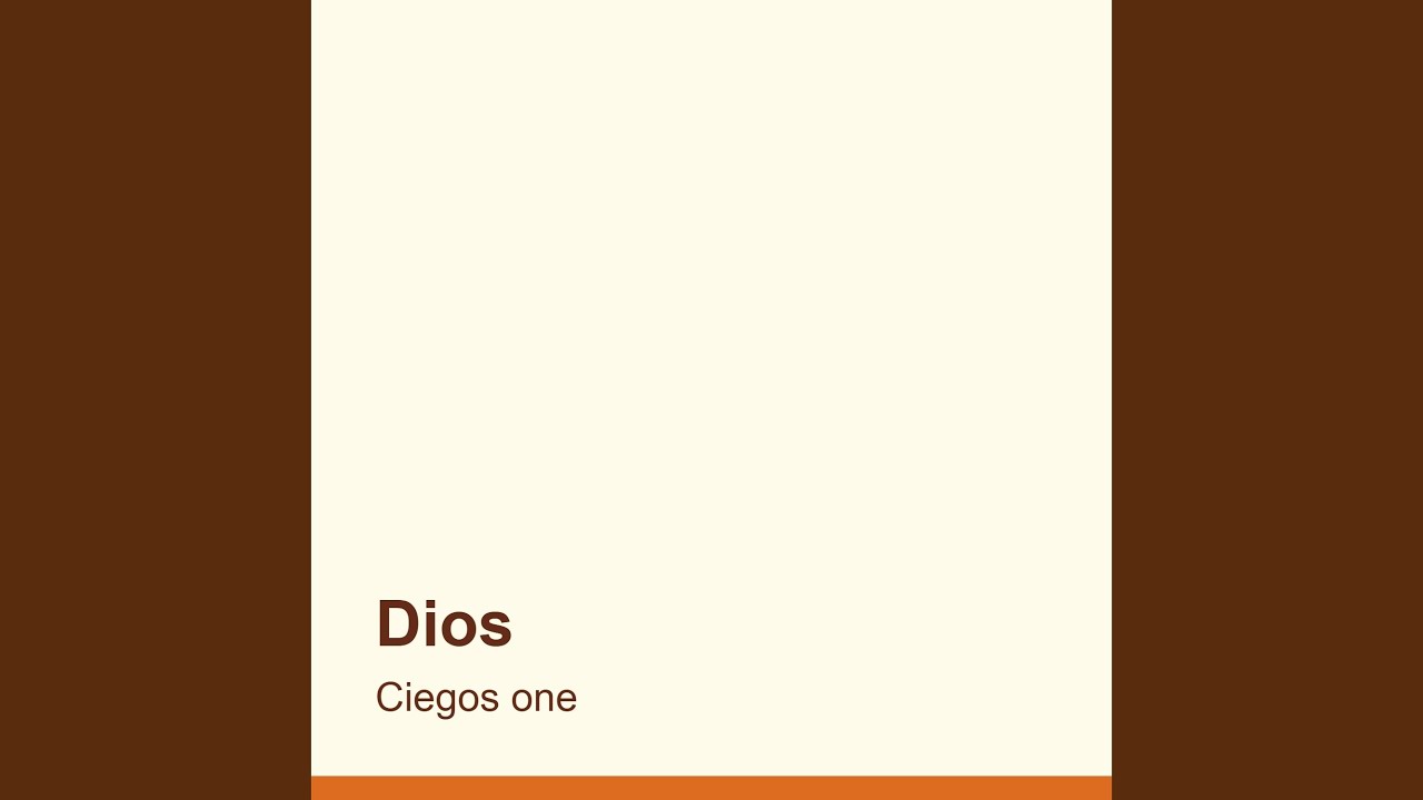 Watch Dios on YouTube Watch Dios on YouTube