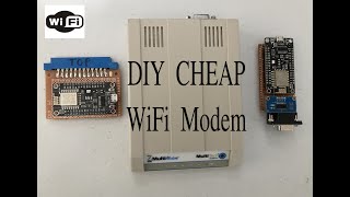 DIY CHEAP WiFi Modem For Vintage/Retro Computers (featuring 1986 Toshiba T1100 Plus)