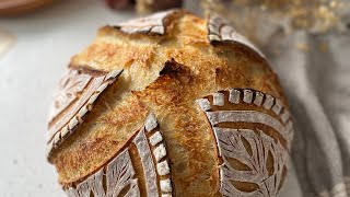 How to decorate sourdough bread Sourdough scoring ideas Sourdough scoring tutorial sourdough leaves