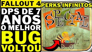 FALLOUT 4 - 7-YEAR-OLD DPS THE BEST GLITCH IS BACK!! INFINITE PERKS!!!!!