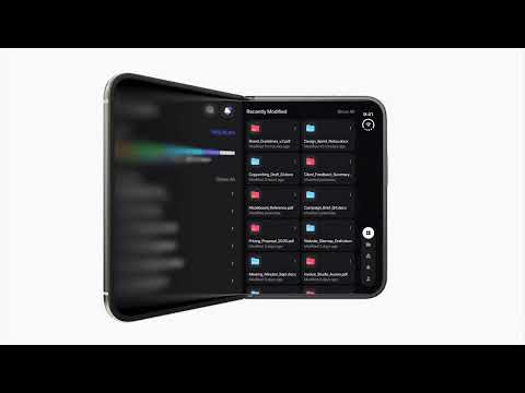 File management, open & close on iPhone Duo.