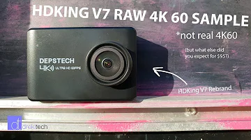 HDKing V7 Action Cam 4K60 Raw Sample | Good looking footage but NOT REAL 4K60!