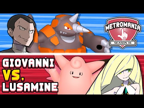 Can GIOVANNI defeat LUSAMINE with only Metronome? 👆 MetroMania S14 Heat 8