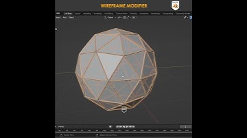 Tutorials: Modifier: Blender 3D: Wireframe #blender3d #b3d #shorts #ytshorts by #jkstarr