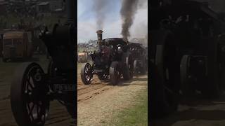 Road engines working hard #steamengine #roadengine #tractionengine #steam #highwealdsteam #shorts
