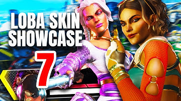 LOBA SKINS SHOWCASE 7 - Legendary Loba, Epic Skins + Banner Frames & Poses - (Apex Legends)