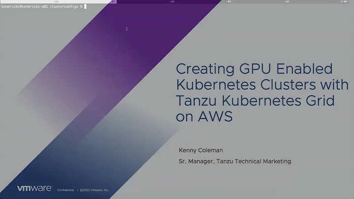 使用Tanzu Kubernetes Grid轻松在AWS上部署GPU支持的Kubernetes集群