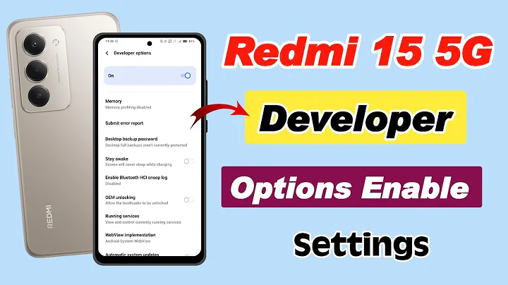 redmi 15 5g me developer option kaise laye , how to enable developer option in redmi 15 5g 