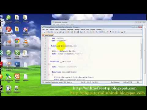 PHP Tutorial in Hindi Urdu 91 OOP Destructor,Destroy,Clone Object 1 3