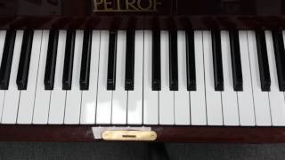 The E Major Scale - Piano - One Octave