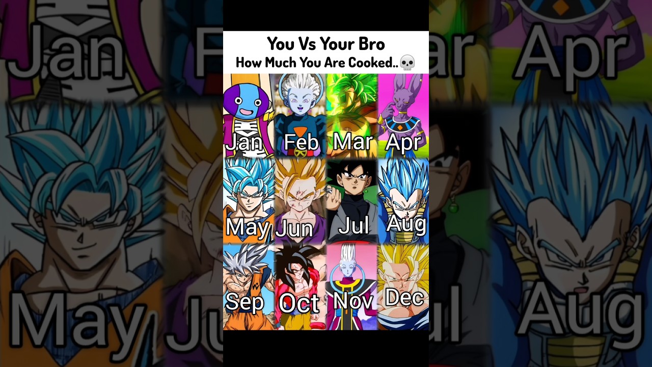 You Vs Your Bro💀 #animeedit #animeshorts #anime #shorts #goku #zeno #vegeta #bro #dbz #dbs #yt #ssj