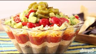 How to Make Manda's Seven Layer Taco Dip | Party Recipes | Allrecipes.com