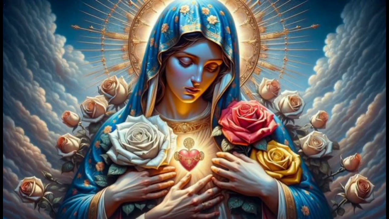 Oración del día lunes, virgen María cuídame.