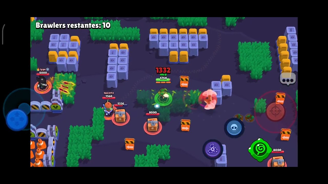 Jogando uma partida de brawl stars❤️💙