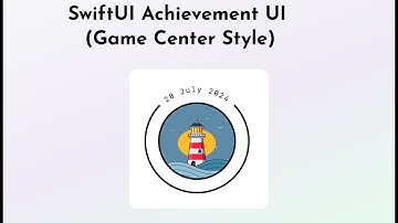 Recreate achievement Game Center aspect in SwiftUI