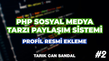 PHP İle Sosyal Medya Paylaşım Sistemi, Kullanıcı profil resmini yüklemesi, Basit PHP OOP Kodlama #2