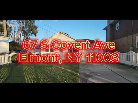 67 S Covert Avenue, Elmont, NY home video tour