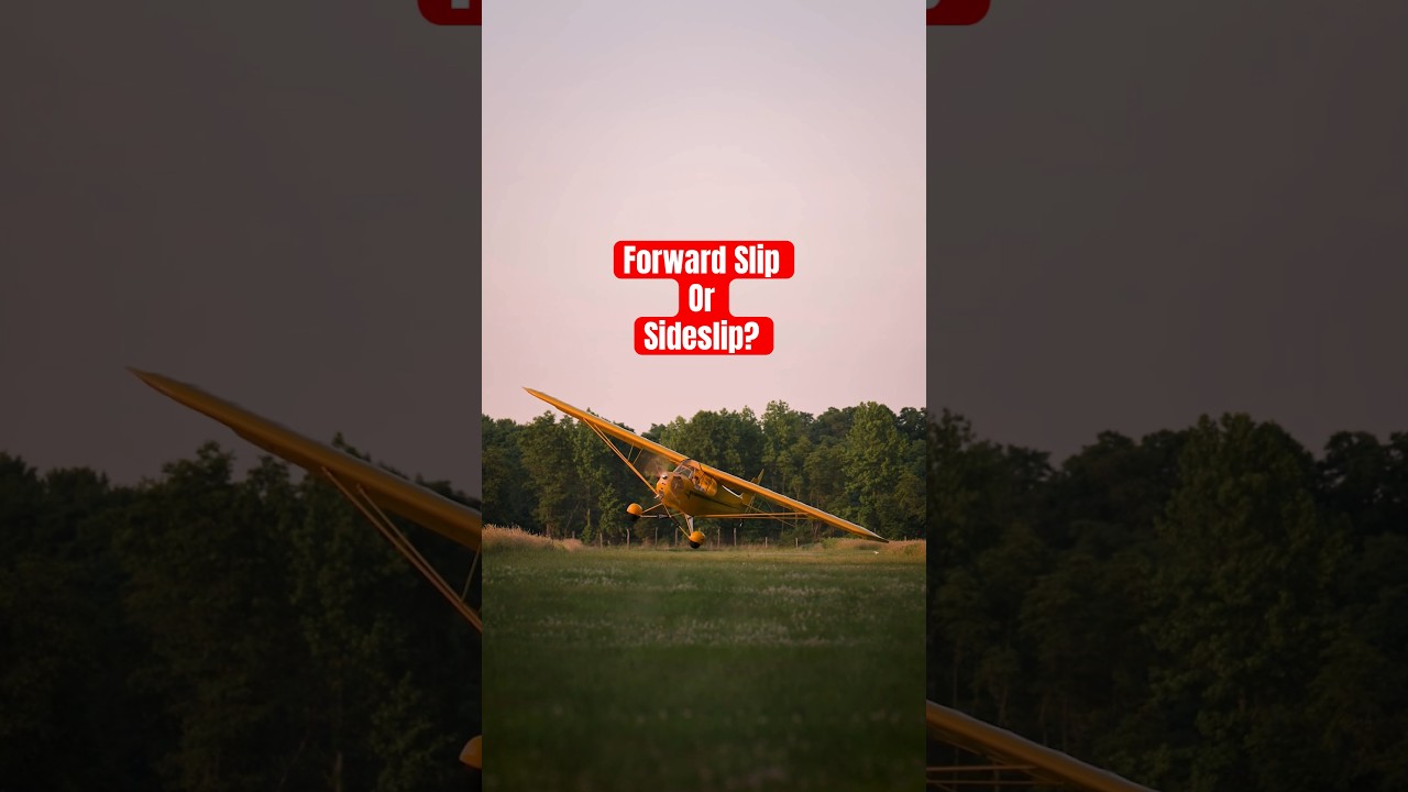 Forward Slip Vs Sideslip. Both used for different reasons. Any guesses ? 😁