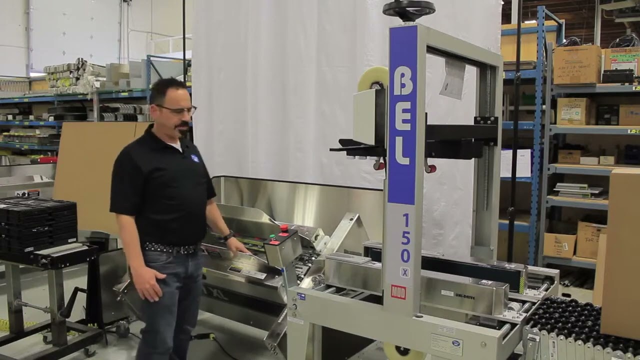 Tilting Case Erector and Sealer for Large Boxes - BEL 507XL & BEL 150X