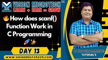 🔥 How does scanf() Function Work in C Programming 🚀 ✨