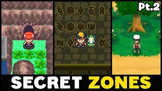 SECRET & MYSTERIES ZONES in Pokemon You MISSED? Pt.2