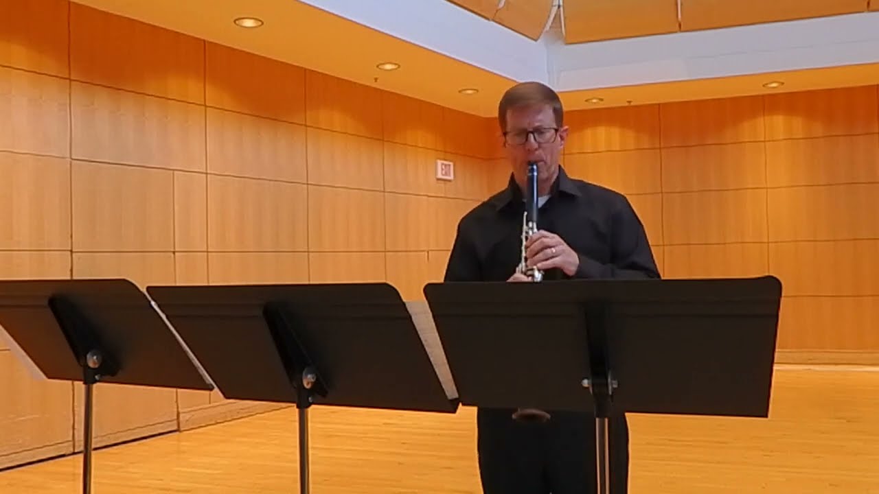 "respire" for clarinet and fixed audio by Andrew Hannon (2021) - Jesse Krebs, Clarinet
