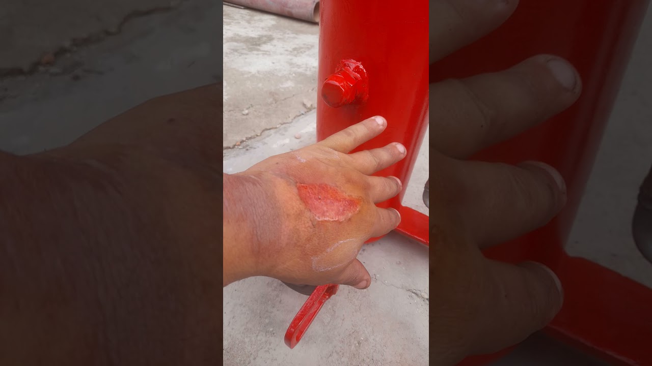 Carbureteira caseira, feita com extintor co2 12,2kg