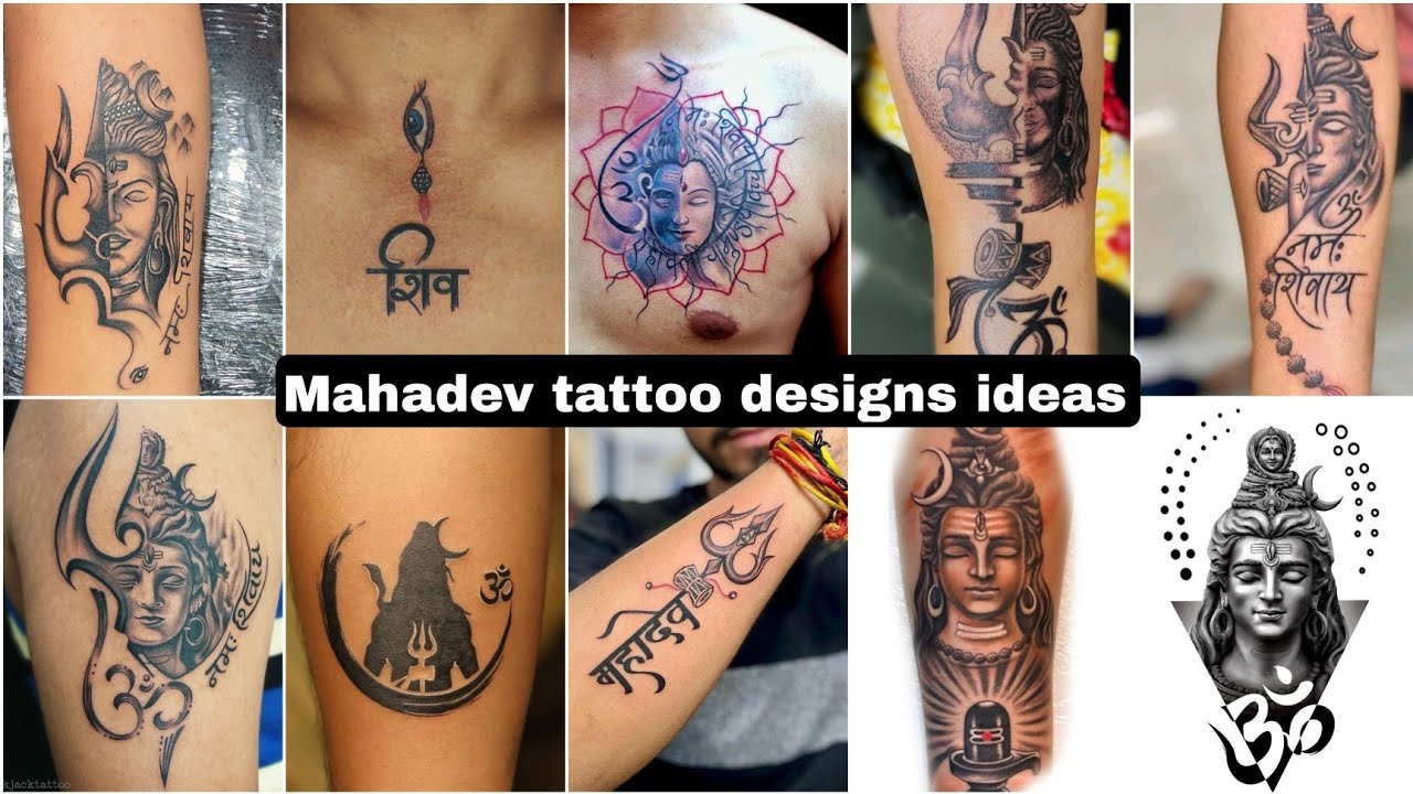 The craze of portrait tattoos of Har-Har Mahadev, Trishul-Damru and Shiva  in youth | बालाघाट में श्रावण का ट्रेंड: यूथ में हर-हर महादेव, त्रिशूल-डमरू  और शिवजी के पोट्र्रेट टैटू ...