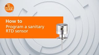 How to program a sanitary RTD sensor