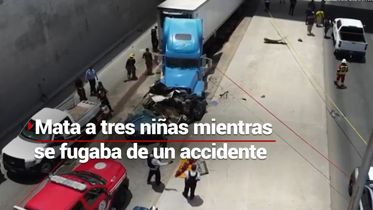 ¡UNA TRAGEDIA! Mueren tres niñas por culpa de un hombre que se daba a la fuga por un accidente vial