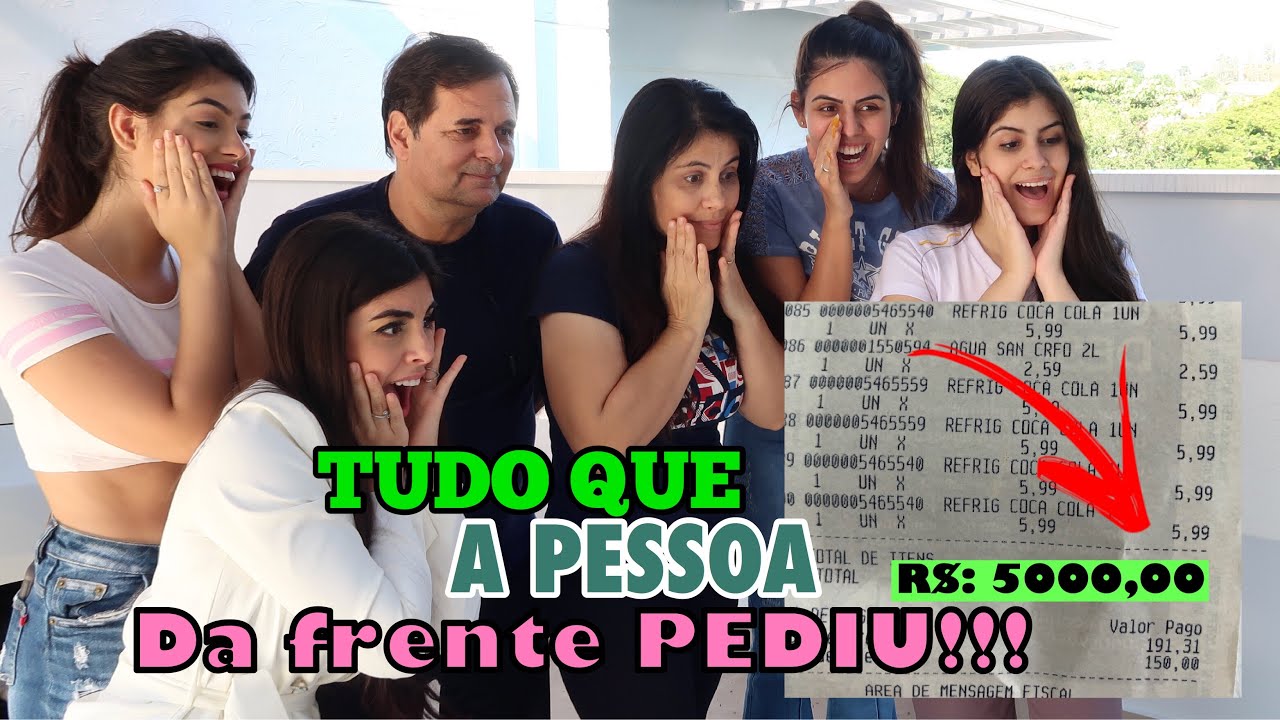 COMPRANDO TUDO QUE A PESSOA DA FRENTE ESCOLHEU!