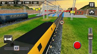 Yellow Bullet Breeze Train Racing Game - High Speed Bullet Train Driving - Android Gameplay #3 screenshot 4