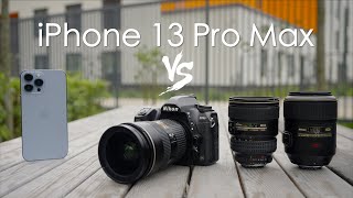iPhone 13 Pro Max обзор камер и сравнение с профессиональным фотоаппаратом Nikon d780