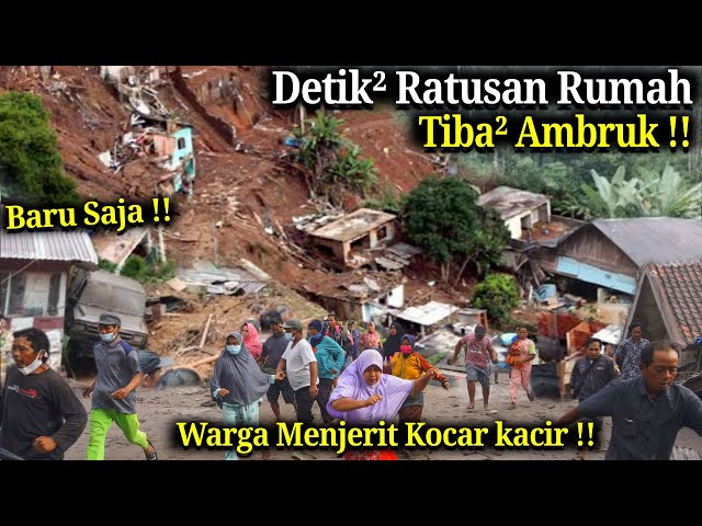 MENGERIKAN !! BARU SAJA WARGA LARI KOCAR-KACIR!! DETIK² TANAH LONGSOR & BANJIR BANDANG LUWU HARI INI class=