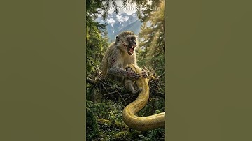 Brave Monkey Uses Bees to Take Revenge on a Giant Python #animals #wildlife #emotional