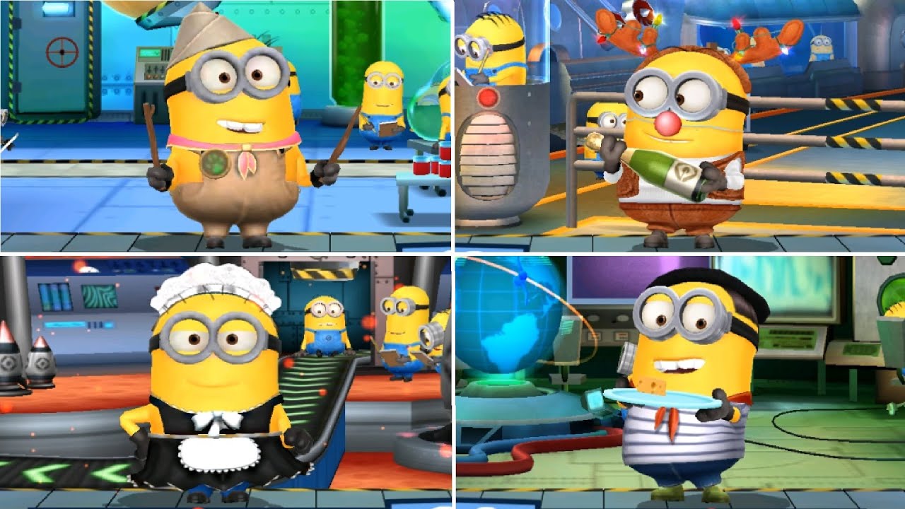 Minion Rush Maid / Scout / Niko / Reindeer all rooms android gameplay walkthrough