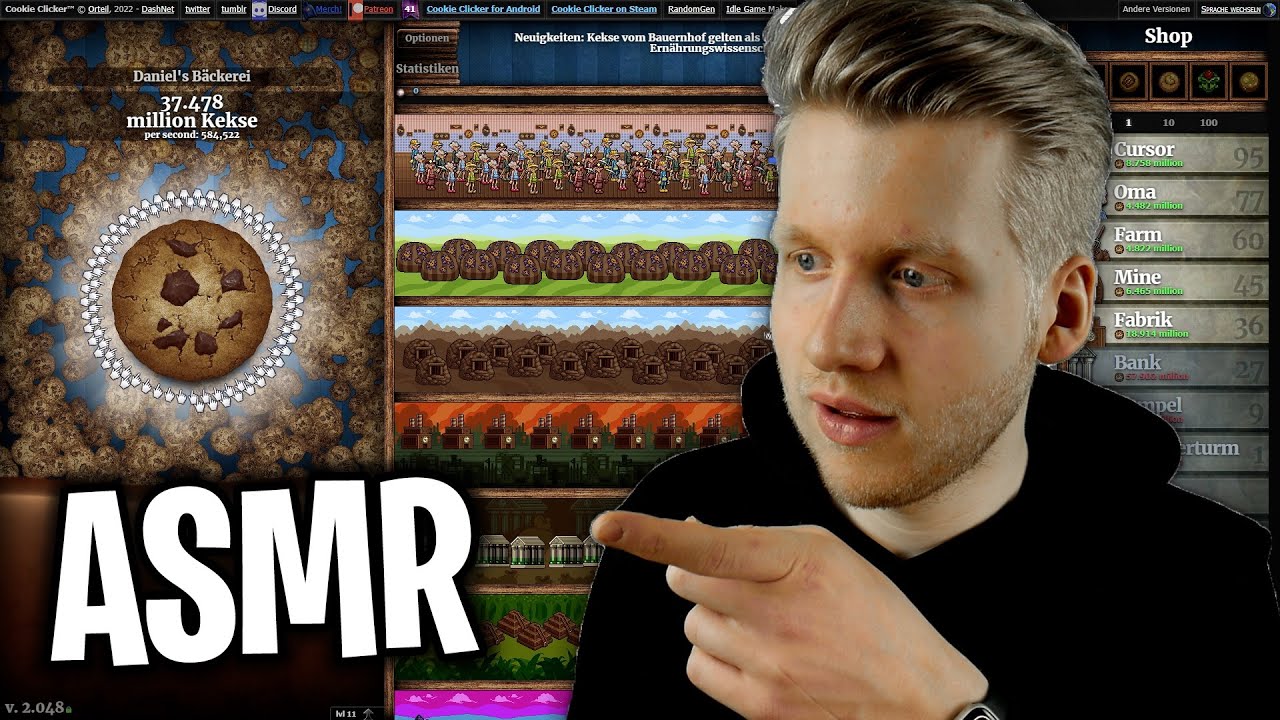 Asmr Clicker ASMR | Millionen um Millionen Kekse beim Cookie Clicker - YouTube