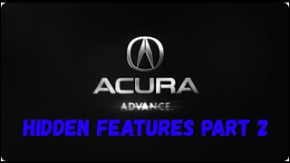 ACURA TLX HIDDEN FEATURES PART 2. DISABLING ANC(ACTIVE NOISE CANCELLATION)