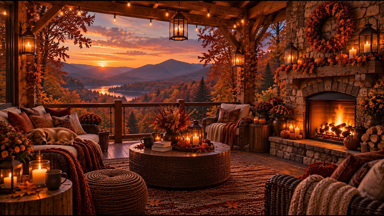 Relaxing Autumn Jazz for Studying, Work 🍂 Cozy Coffee Shop Ambience & Smooth Jazz Instrumental Music