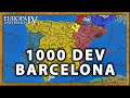 EU4 but Barcelona has 1000 Development - AI only Timelapse 