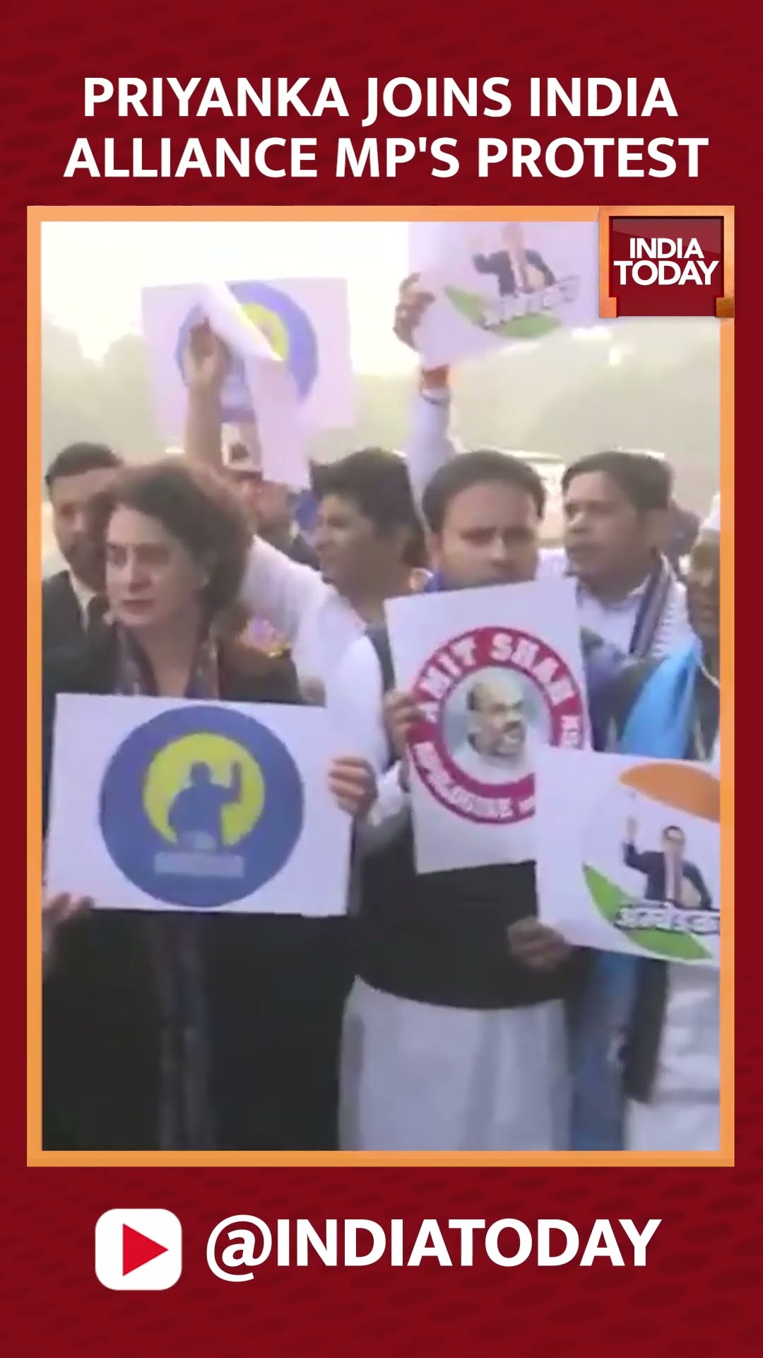 Priyanka Joins 'INDIA' Alliance MP's Protest | Parliament Protest | India Today News