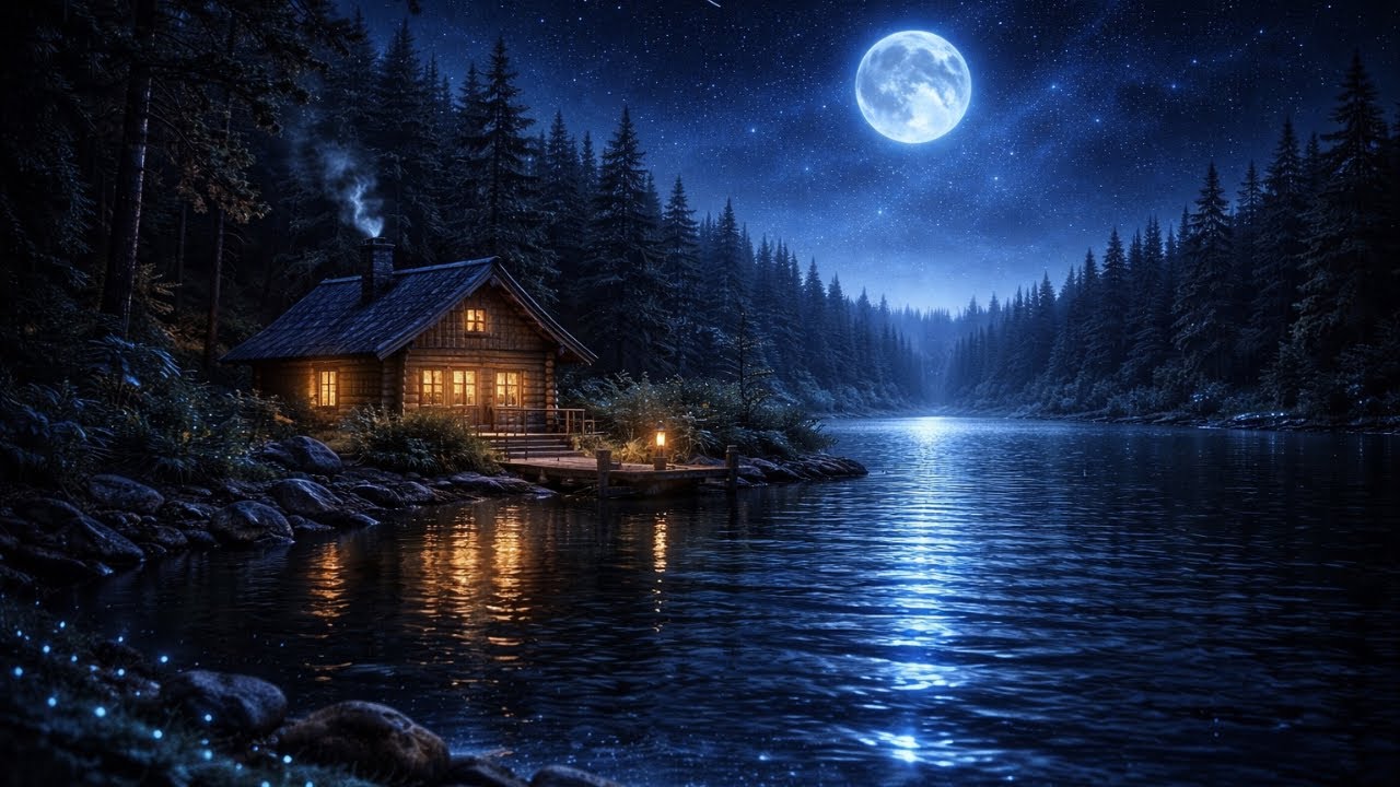 Soothing Ocean Waves & Calm Music 🌙 Deep Sleep, Anxiety & Stress Relief