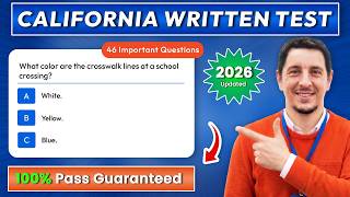 FREE California Driver License Knowledge Test Prep | CA Permit Test 8 | Official Questions for 2026