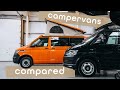 Two completely different brand new VW campervans compared // Toilet V no Toilet