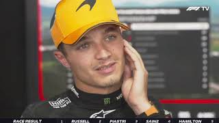 Lando Norris' Post-Race interview