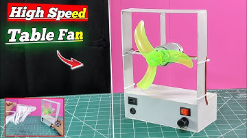 I Built a High-Speed Table Fan With a 555 dc motor - Diy Tutorial