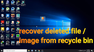 windows 10 - How to Restore Deleted Files/ images From  Recycle Bin