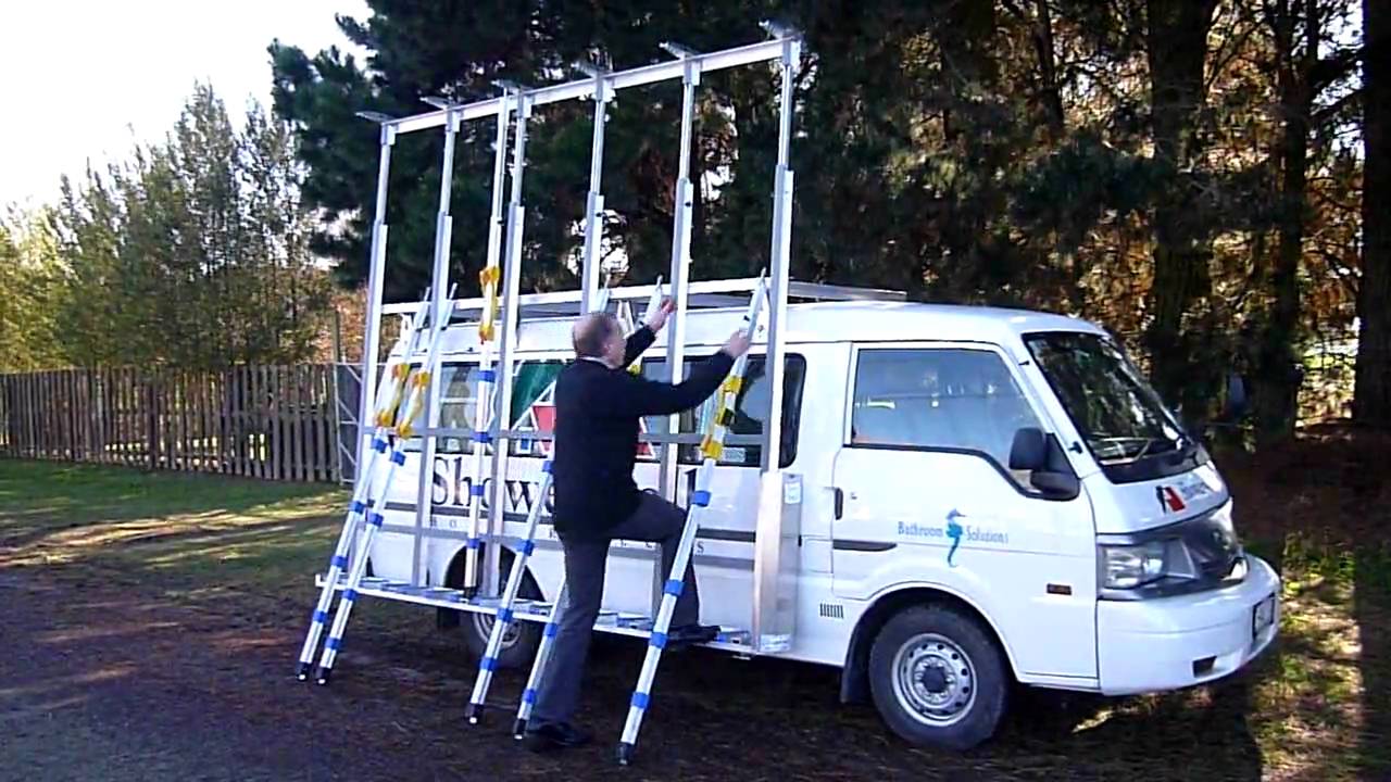 The Glass Racking Company 6 Pole Height Adjustable Glass Van Rack going ...